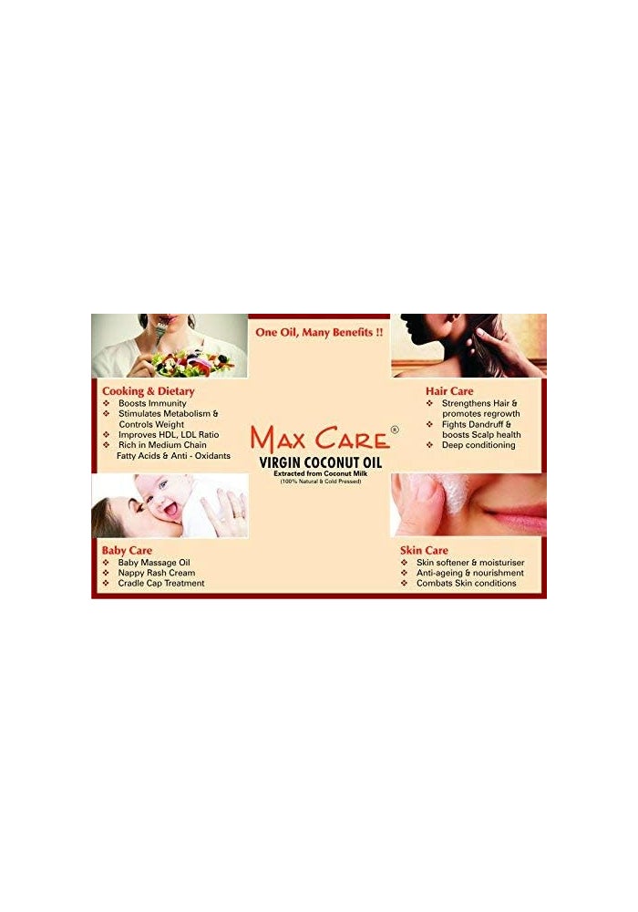 Max Care Cold Pressed Virgin Coconut Oil - 500ml - Image 3